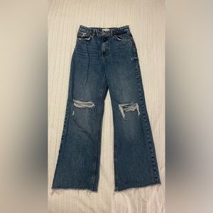 Zara Wide Leg Medium Dark Wash Jean